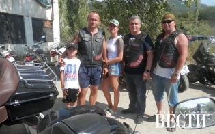 Североморцы на байк-шоу мотоклуба "Ночные Волки"