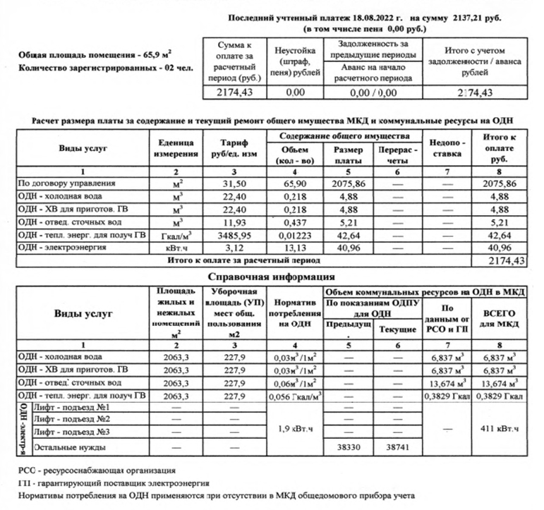 образец платежки