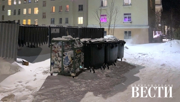 Вывоз мусора после снегопада